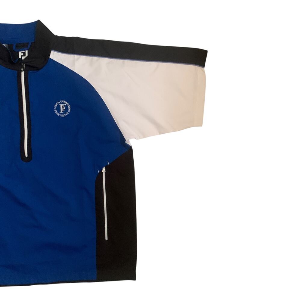 FootJoy Men' Size XL Golf 1/2 Zip Pullover Short Sleeve Logo Golf Shirt - Picture 10 of 16